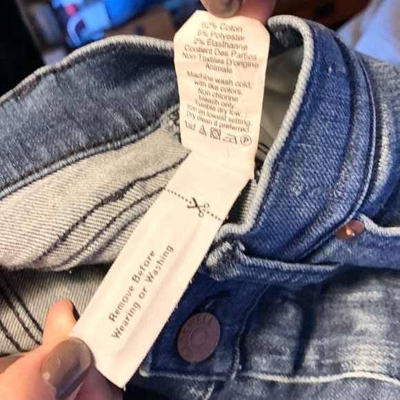 MADEWELL SKINNY SKINNY DISTRESSED JEANS SIZE 27 - Picture 8 of 8